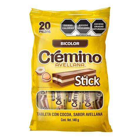 Chocolate Cremino Stick Bolsa con 20 pz