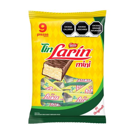 Chocolate Tin Larín Mini 9 Piezas 12 gr c/u