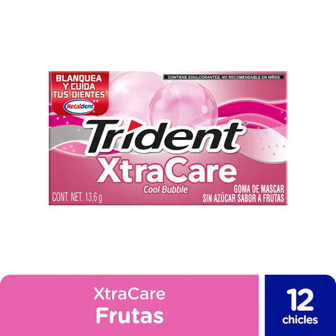 Chicles Trident Xtra Care CoolBubble 13.3 gr