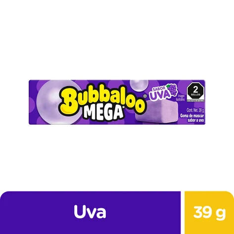 Chicle Uva Bubbaloo 39 gr