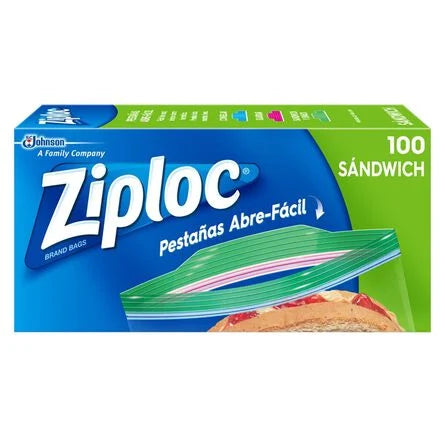 Bolsas Herméticas Ziploc Sandwich 100 pz