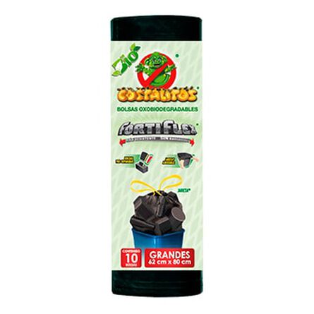 Bolsas para Basura Grandes Costalitos Oxobiodegradables Fortiflex 10 pz