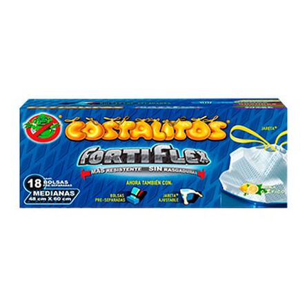 Bolsas Para Basura Medianas Costalitos Fortiflex 18 Pz
