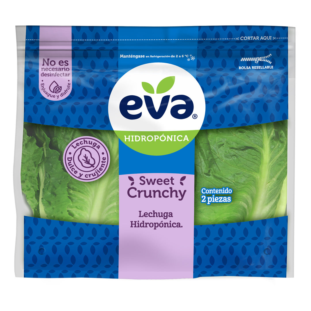 Lechuga Hidropónica Eva Sweet Crunchy 2 pzs