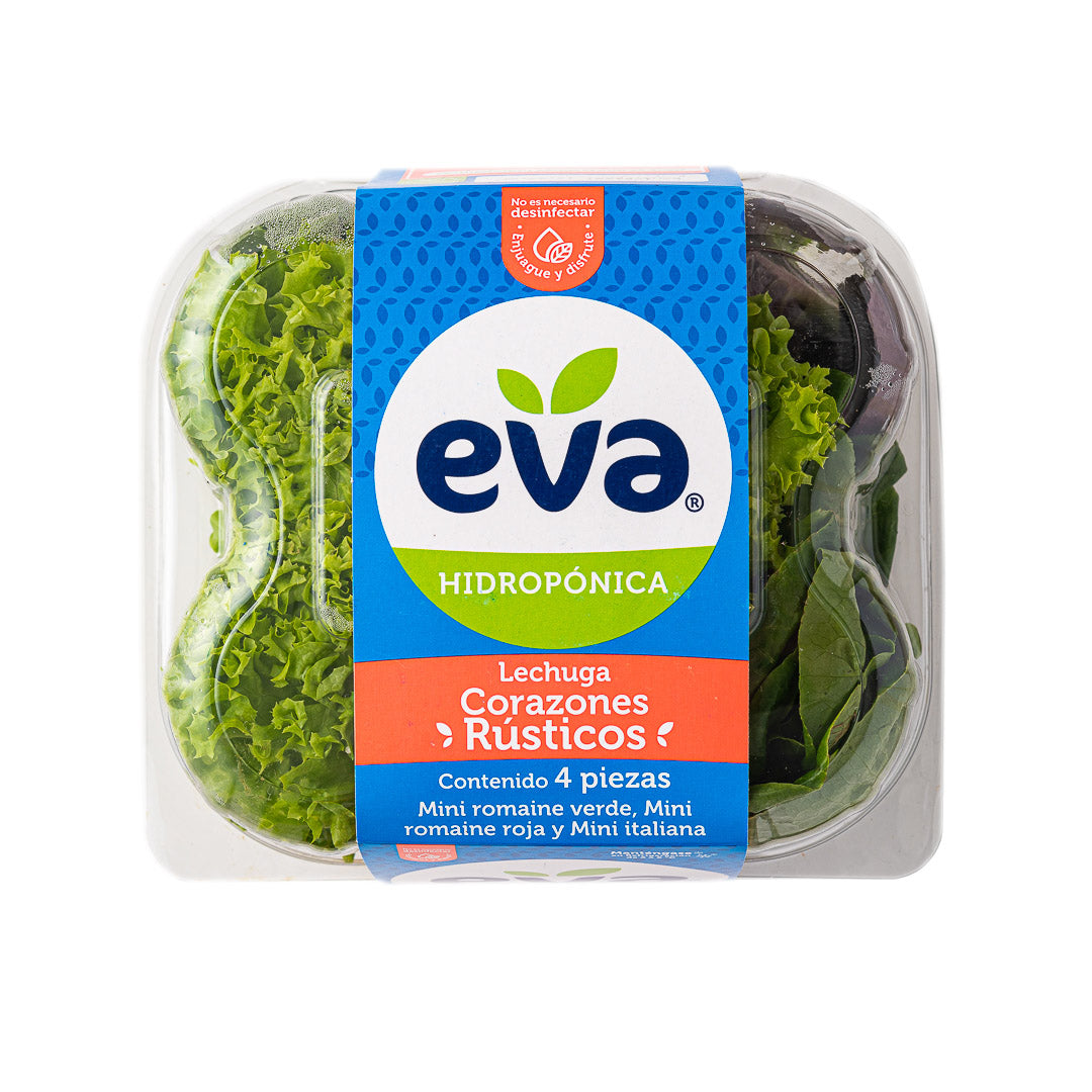 Lechuga Corazones Rústicos Eva 4 pzs
