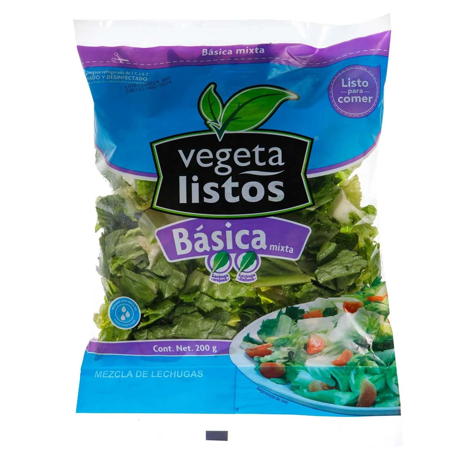Ensalada Vegetalistos Básica Mixta 200g