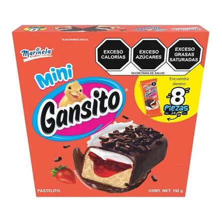 Pastelito Marinela Gansito 8 Pack