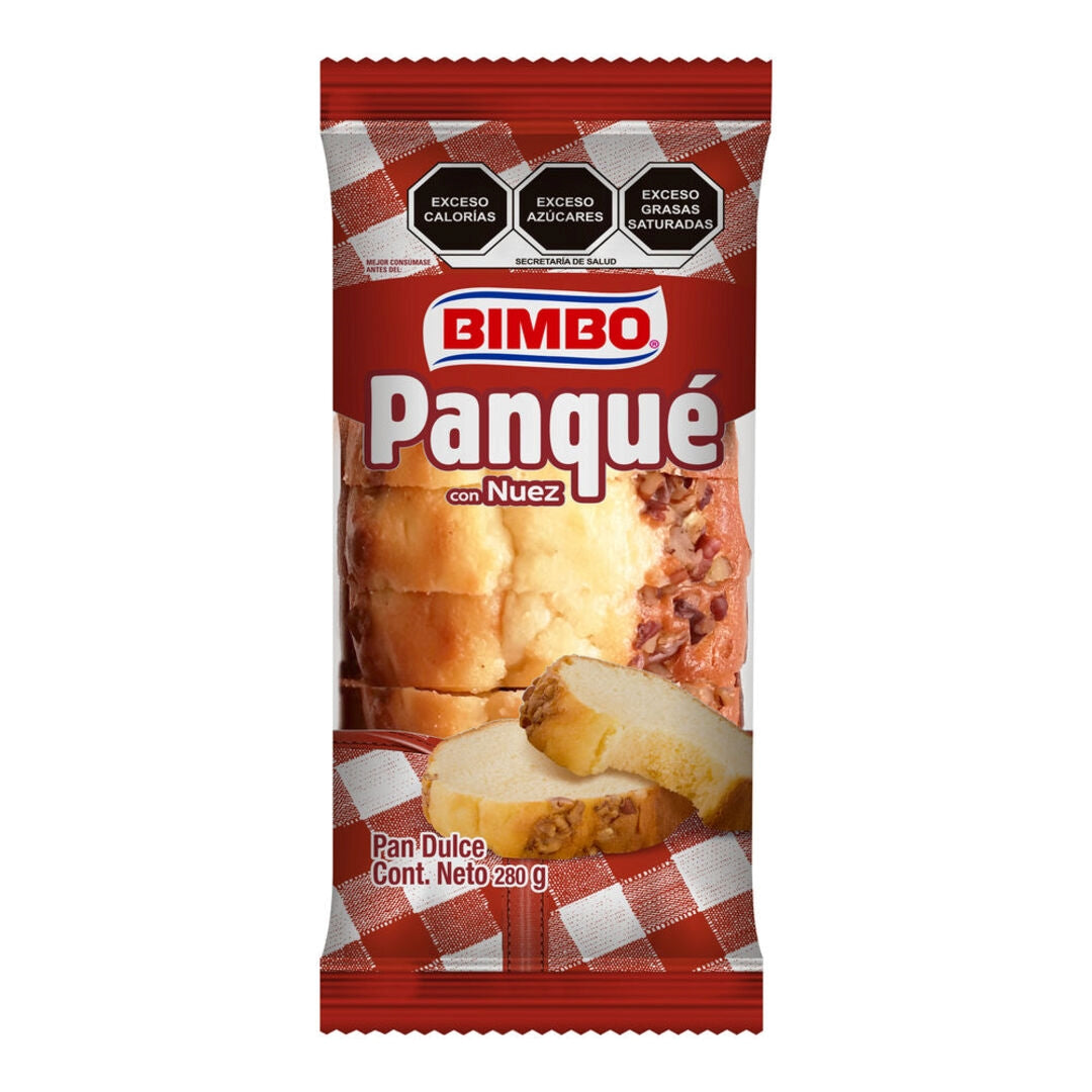 Pan Dulce Panque con Nuez Bimbo 280 gr