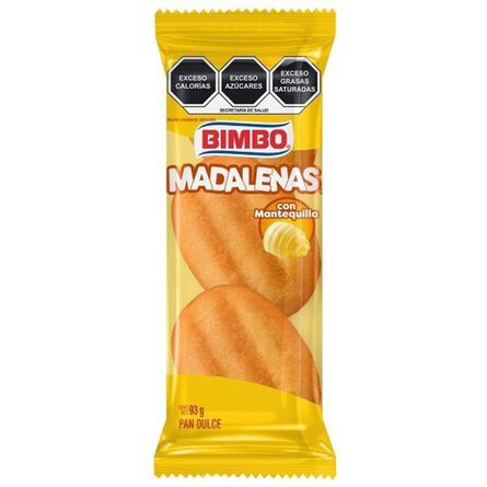 Pan Dulce Bimbo Madalenas 3 Piezas 93 gr