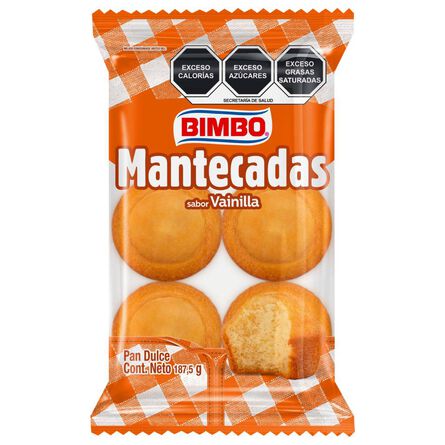 Pan Dulce Mantecadas Vainilla Bimbo 187 gr