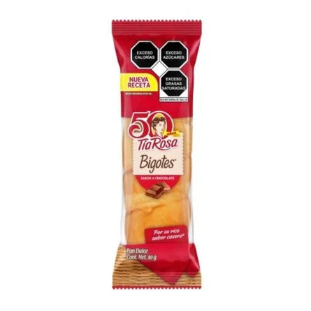 Bigotes Rellenos de Chocolate Tía Rosa 80 gr