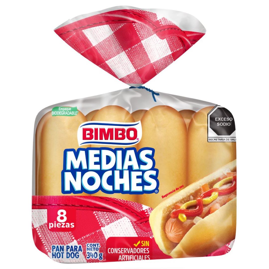 Pan Medias Noches Bimbo 340 gr
