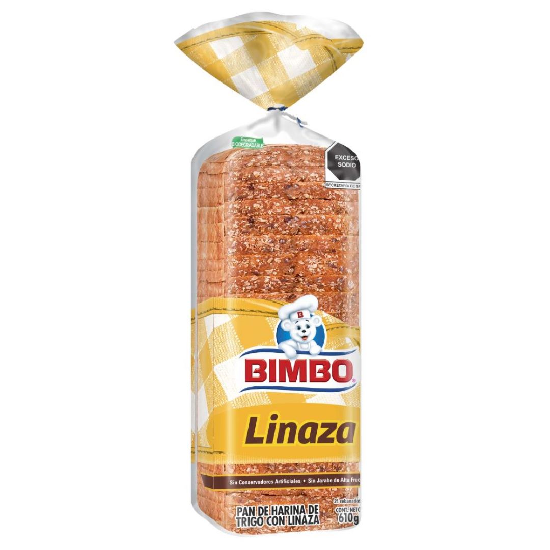 Pan en Barra Linaza Bimbo Grande 540 gr