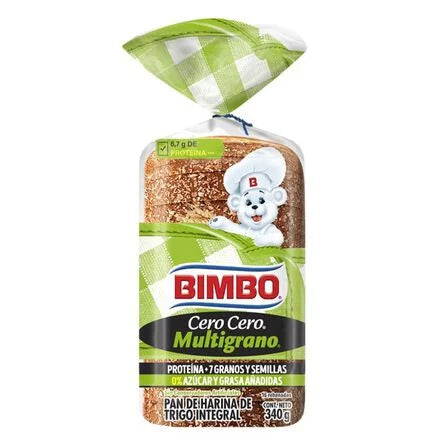 Pan en Barra Cero Cero Multigrano Bimbo Chico 340 gr