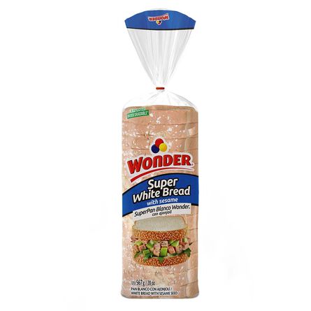Pan En Barra Wonder Blanco 567 Gr