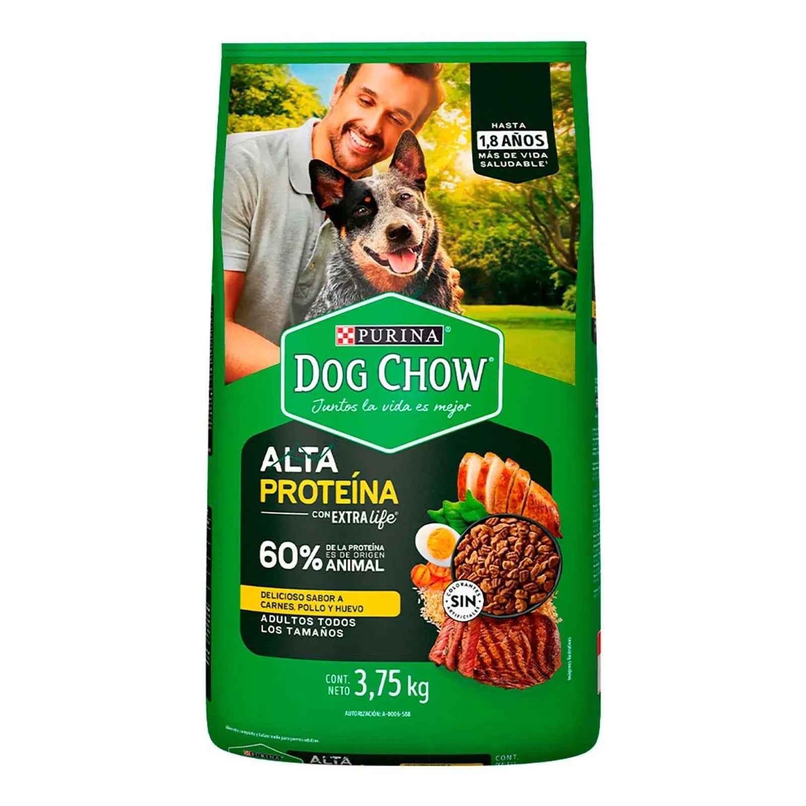 Dog chow alta proteína 3.75kg