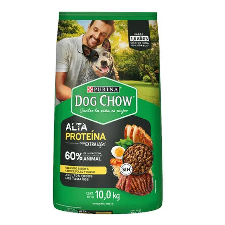 Dog chow alta proteína 10kg