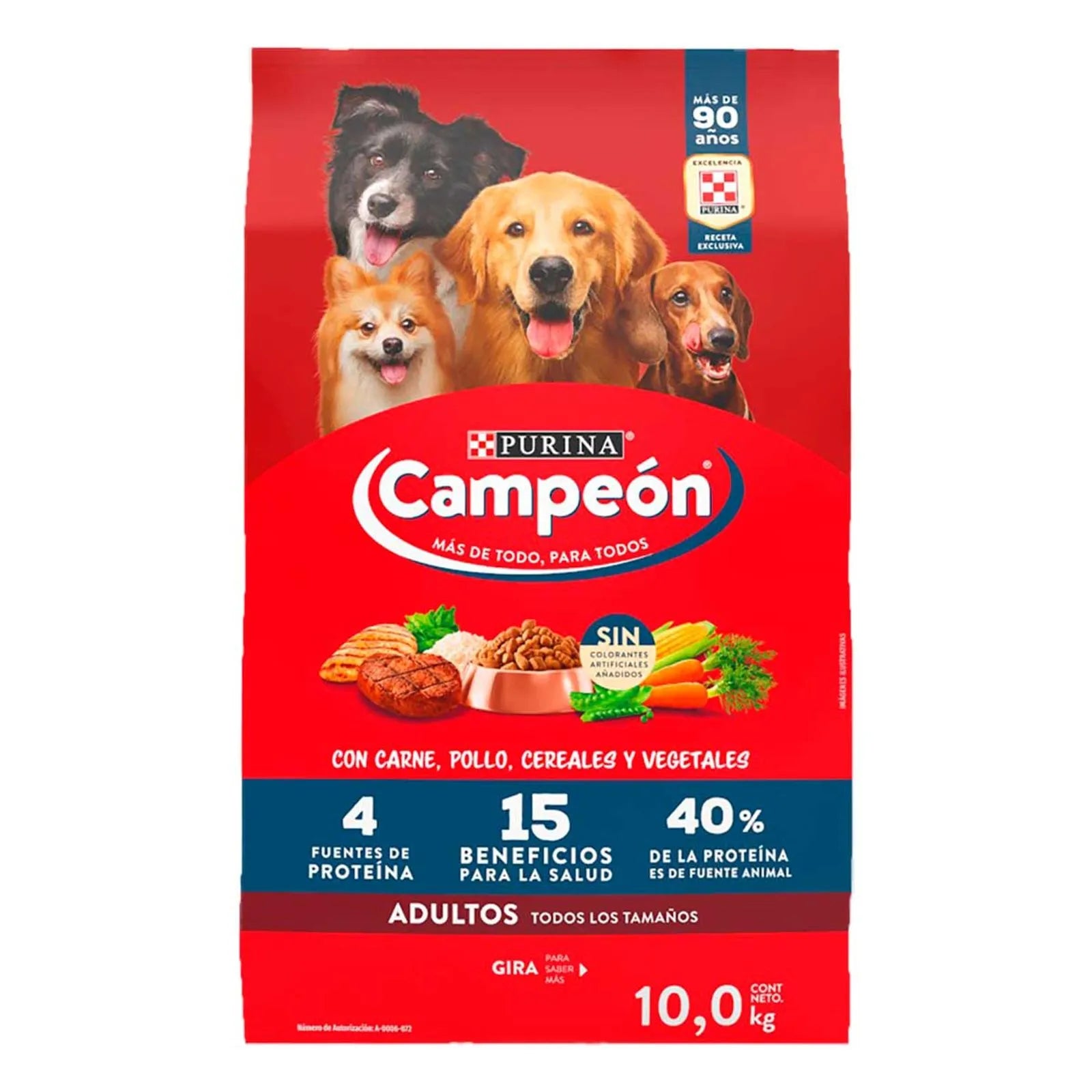 Croquetas campeón adulto todos los tamaños 10kg