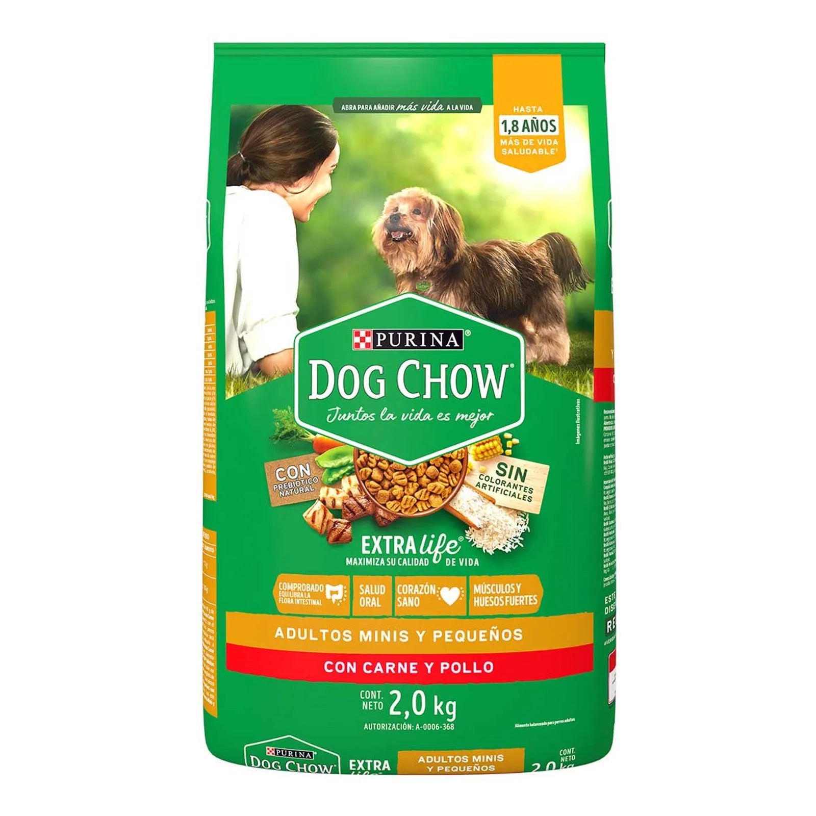 Dog chow nutrición reforzada adultos minis y pequeños  2kg