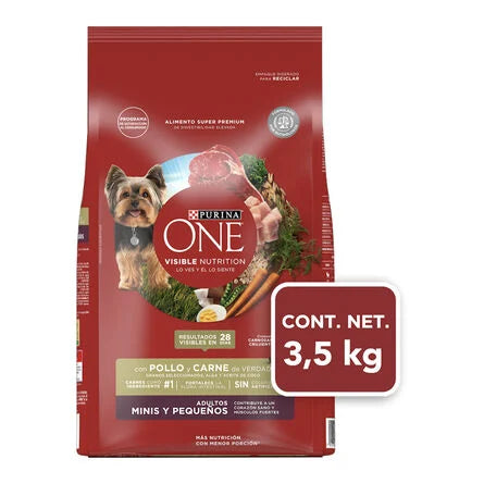Adultos minis y pequeños pollo y carne 3.5kg