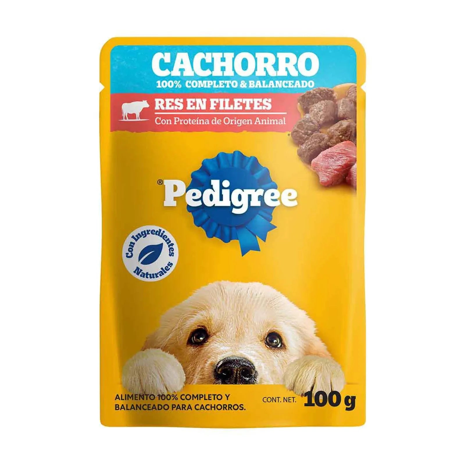 Pedigree sobres cachorro en filetes con res 100gr