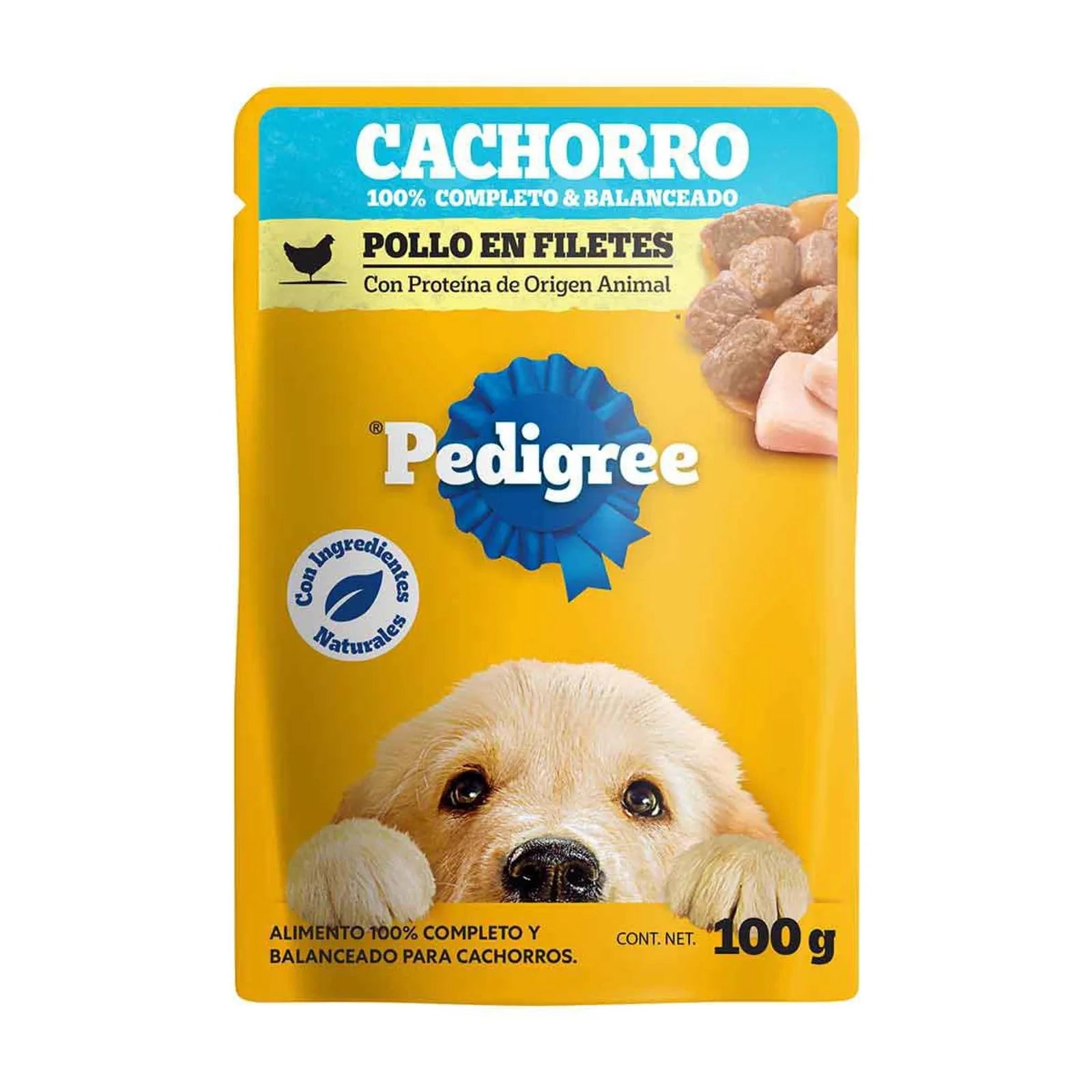 Pedigree sobres cachorro en filetes con pollo. 100gr