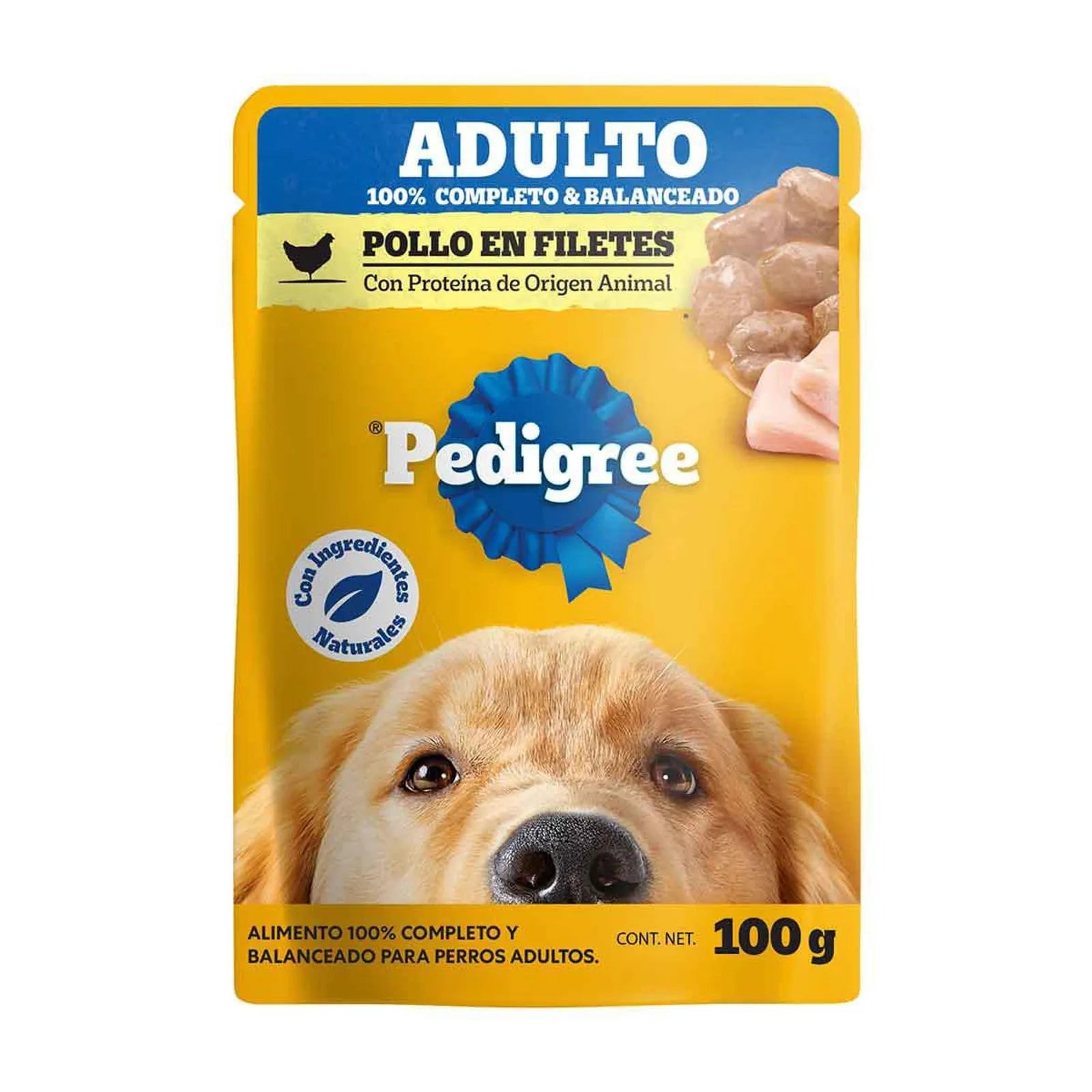 Pedigree sobres adulto en filetes con pollo 100gr