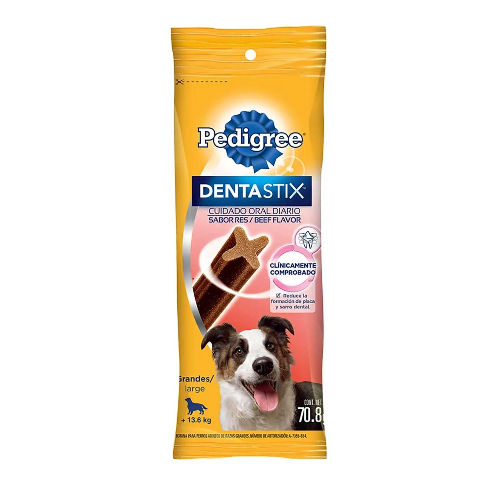 Pedigree dentastix adulto sabor res. 73.8g