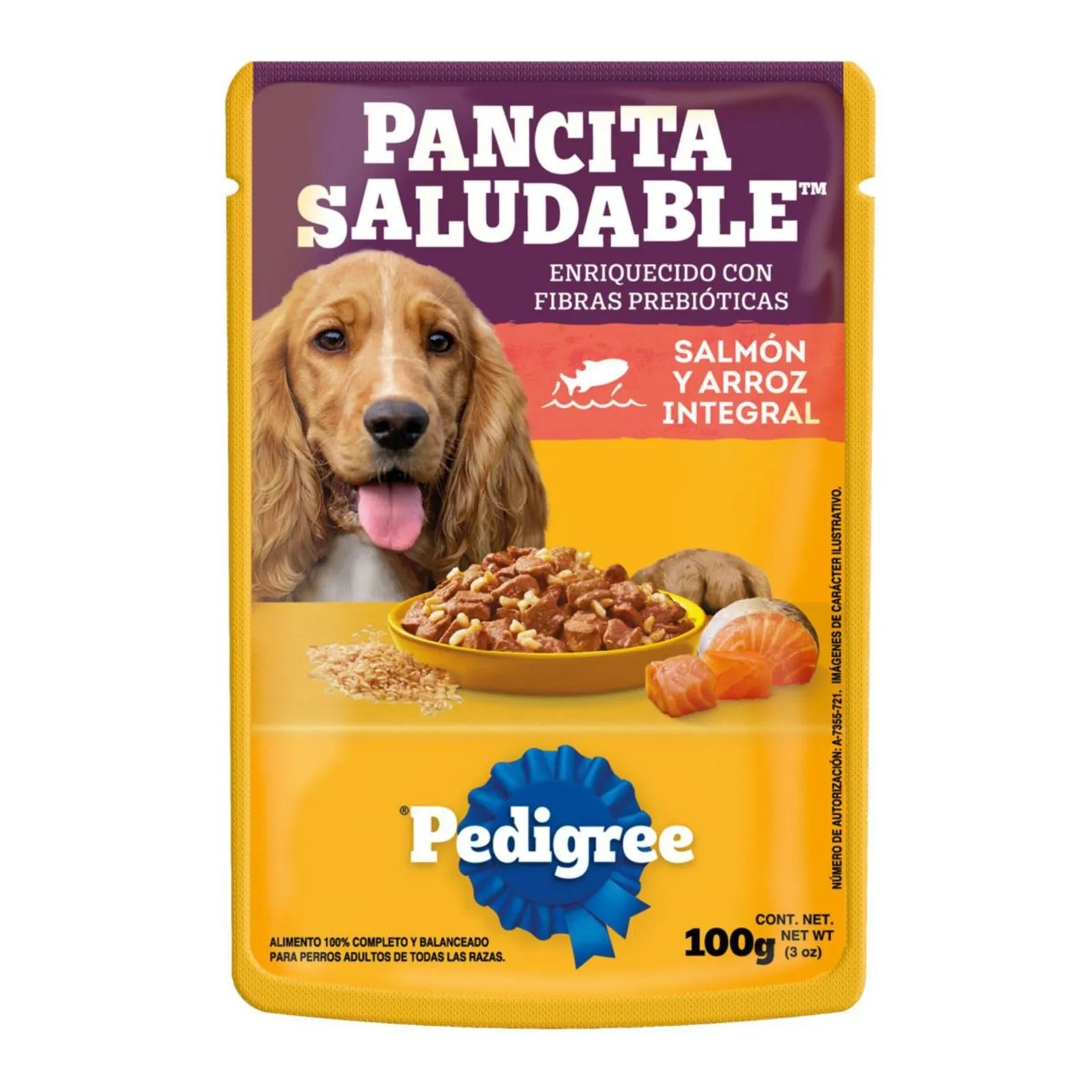 Pedigree pancita saludable salmón y arroz 100gr