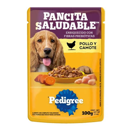 Pedigree pancita saludable  pollo y camote. 100gr