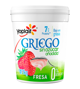 Yoghurt Griego Yoplait Sin Azúcar Fresa 1 kg