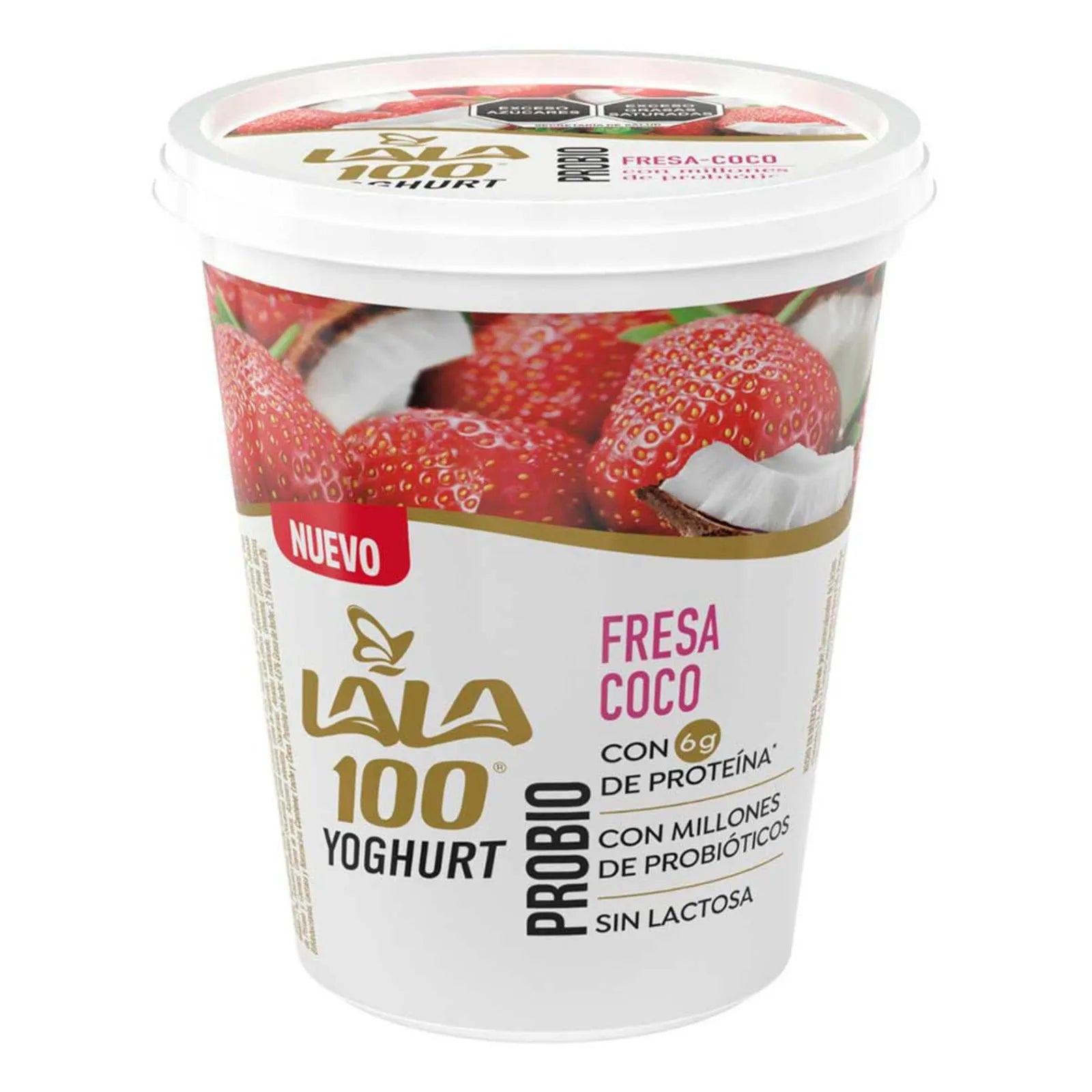 Yoghurt Lala 100 Sabor Fresa-Coco 700 g